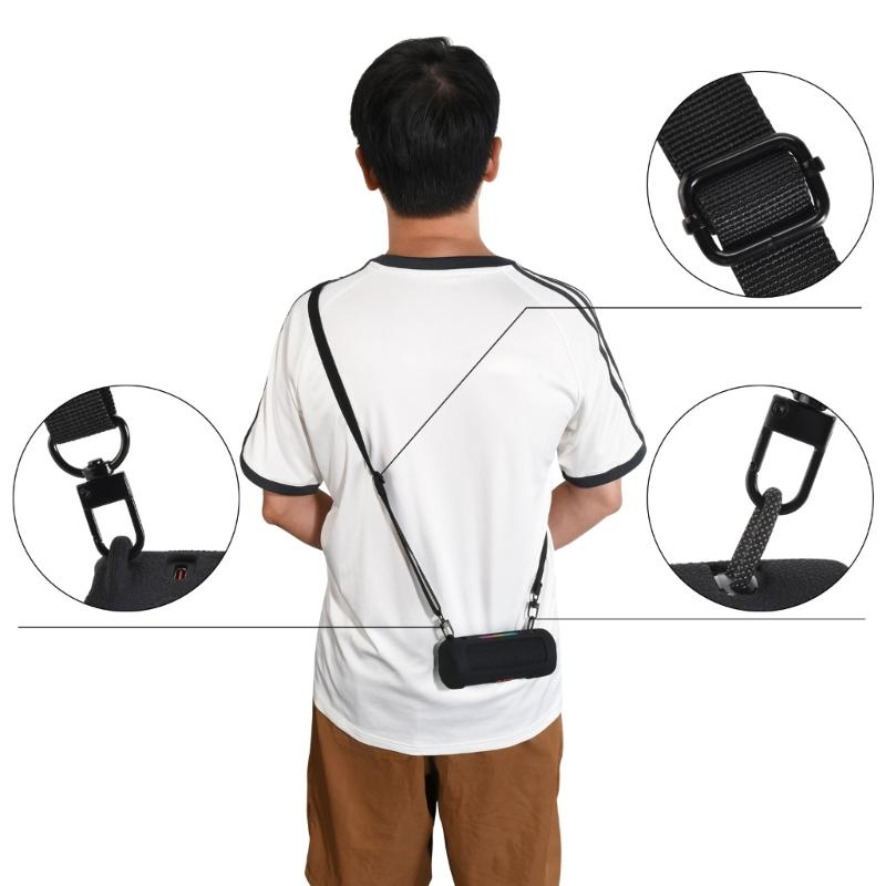 Shockproof Silicone Protective Cover For GRIP Portable Speaker With Comfortable Shoulder Strap Storage Bag Replacement