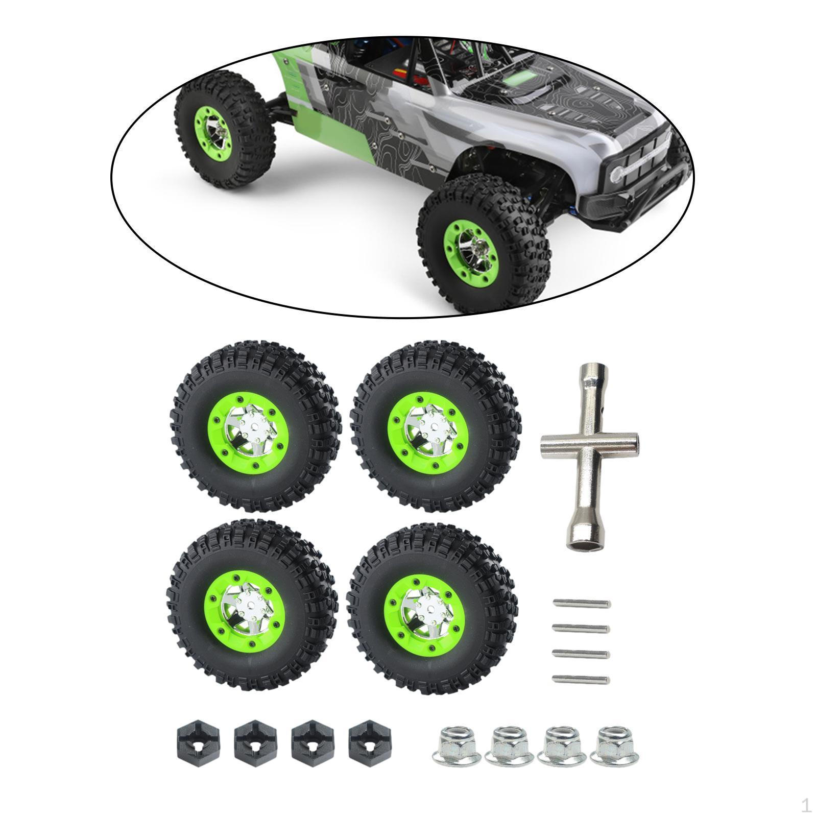 

4x RC Tire Wheels and Tyres Set Upgrade Car Parts для 12423 12427 12428