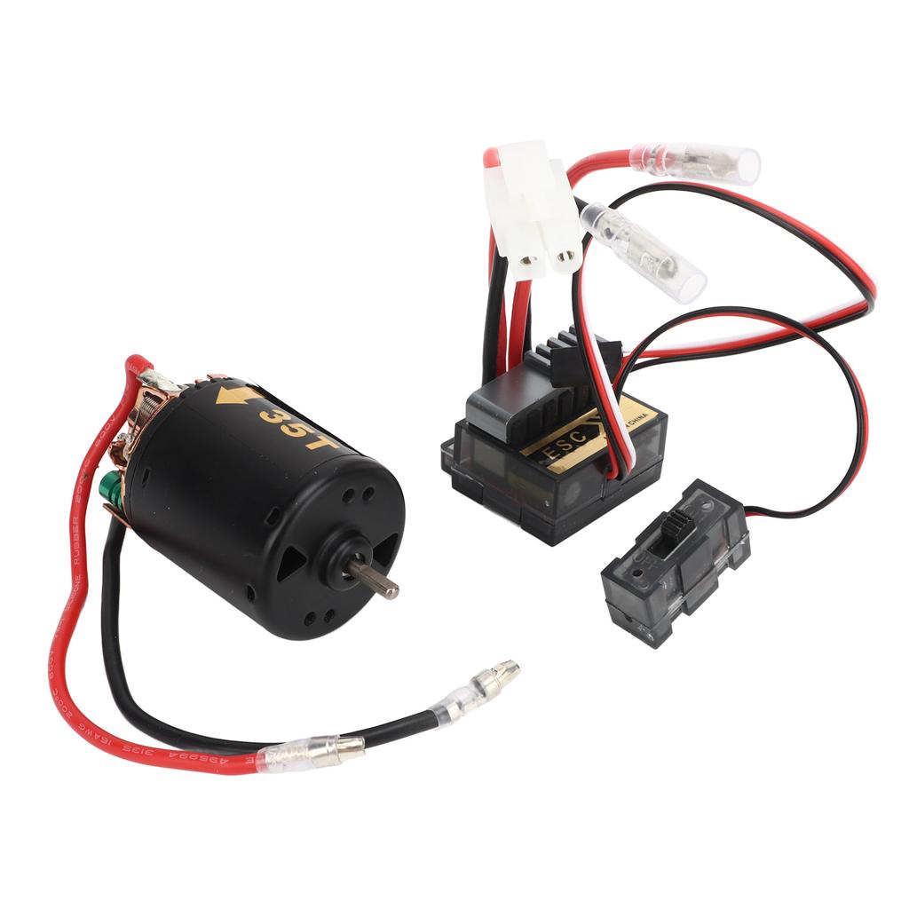 RC Brushed Motor ESC Kit External Carbon Brush Waterproof 540 Brush Motor 320A ESC with for Tamiya