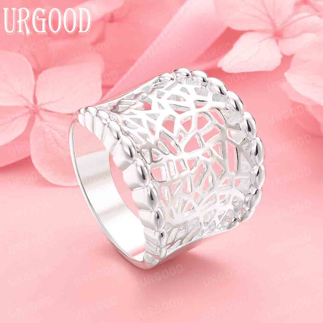 

925 Sterling Silver Jewelry Wedding Fashion Ring 7#