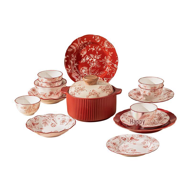 Керамический обеденный набор KANGMO Millennium Feast 4 Person Soup Bowl (18 Pcs)