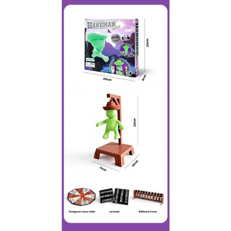 1 PACHET Joc de societate Jucărie tip spânzurătoare magnetică Joc de cuvinte în limba engleză Interacțiune părinte-copil pe desktop