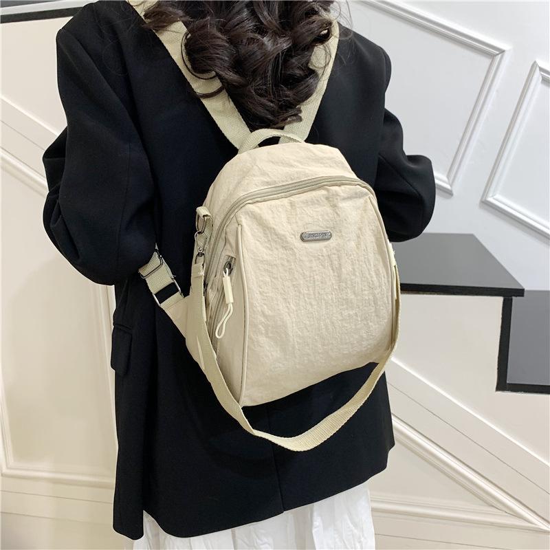 Einfache Umhängetasche Damen Lässige Umhängetasche Große Kapazität Leichter Rucksack