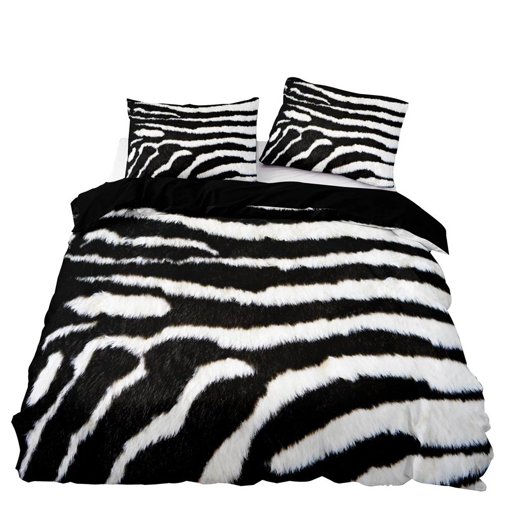 3-teiliges Bettwäsche-Set King Queen Size Rosa Leopardenmuster Bettbezug mit 2 Kissenbezügen Einzel Doppel Weiche Hülle für Schlafzimmerdekoration