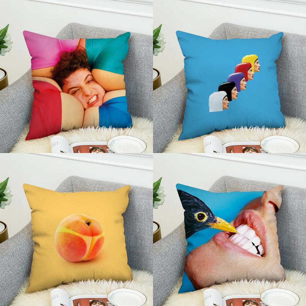 Cuscino Decorativo Quadrato in Peluche Stampa Double Face per Auto Divano Casa Copricuscino