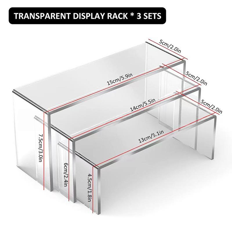 U-Shaped Display Rack,Transparent Acrylic Storage Rack,Makeup Figurine Toy Storage Rack,Desktop And Bathroom Storage