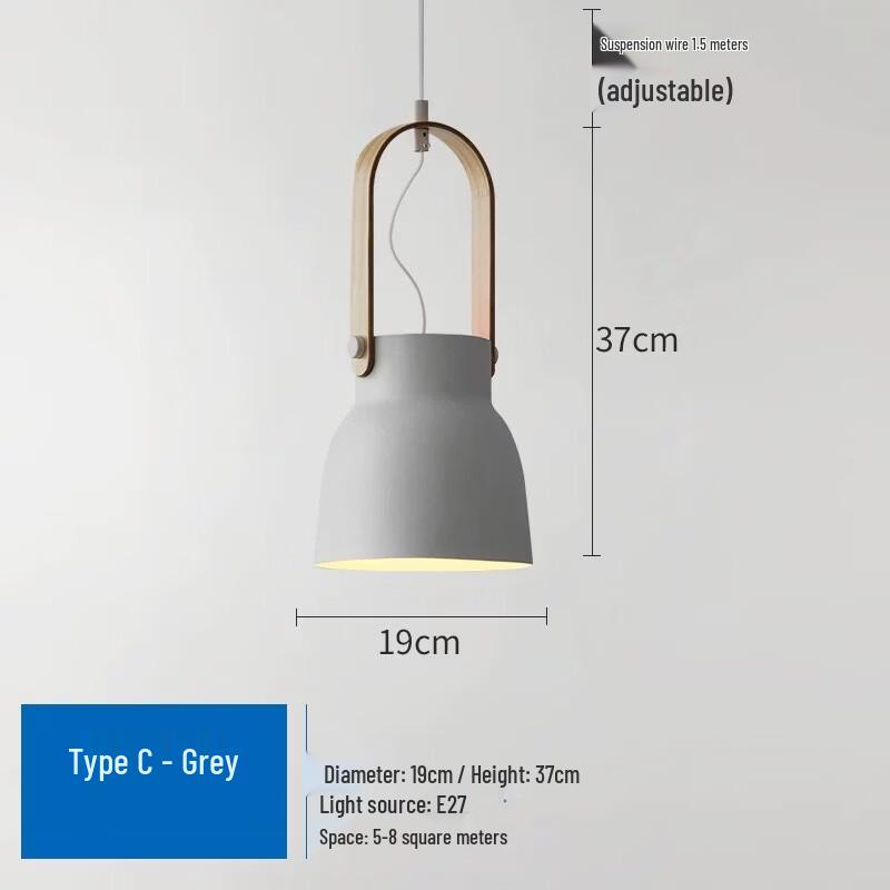 Oeny Nordic Cream Style C-Model Pendant Lamp