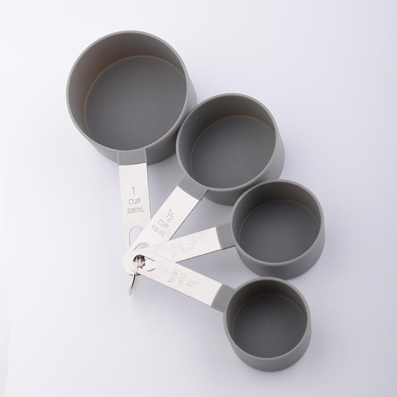 8-Piece Stainless Steel Measuring Cup & Spoon Set with Scale