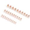 Copertura flash applicazione unghie nude colore solido manicure unghie finte corte a mandorla pezzo per unghie pezzo per unghie