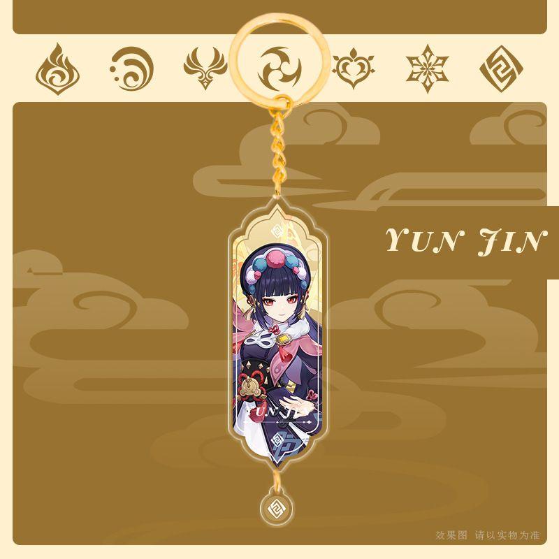 Genshin Impact Acrylic Double Sided Keychain Cartoon Keychains