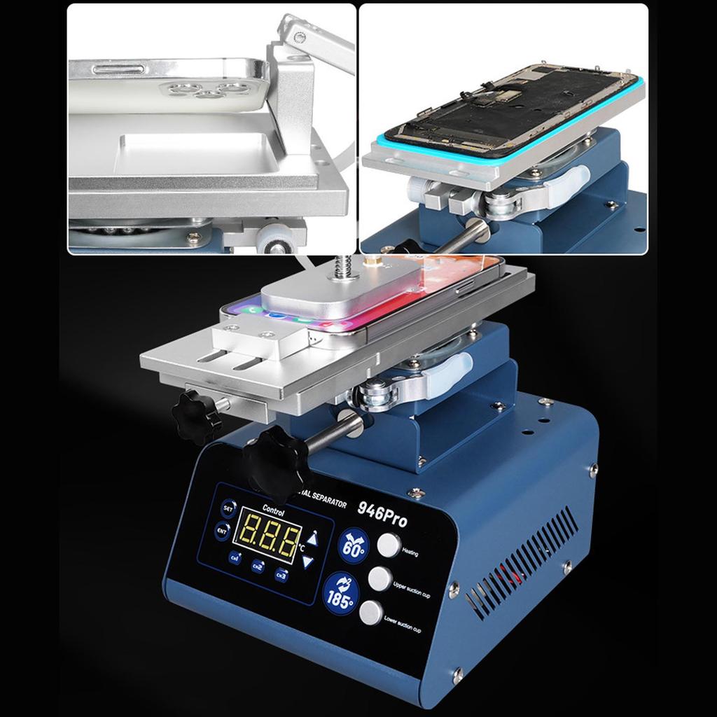 Separator Ecran Telefon Mobil Rotativ Înclinabil Pompă Dublă de Vacuum Mașină de Dezasamblat Ecran LCD pentru Reparații