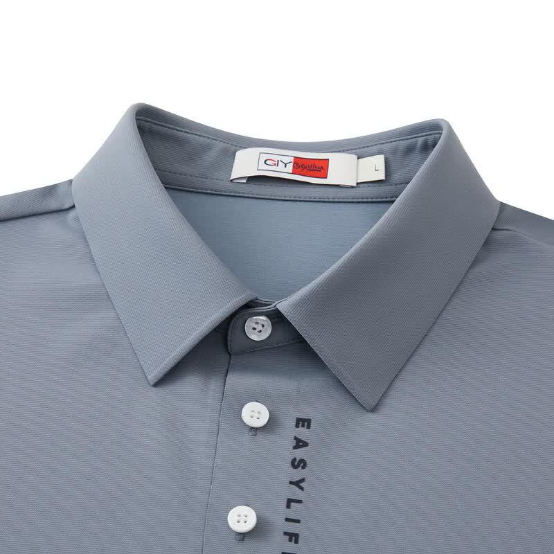 Goldlion Men's Cool Breathable Short Sleeve Polo Shirt