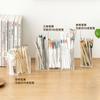Transparent Frosted Office Simple Storage Pen Holder, Student Learning Multifunctional Pen Case
