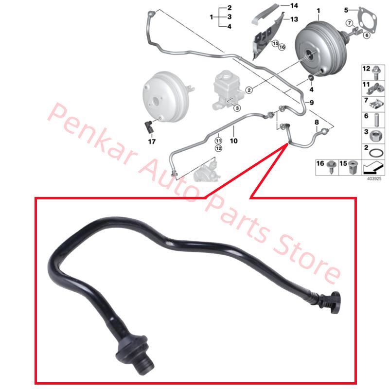 11667584945 Vacuum Pipe Fit For BMW X5 E70 F15 X6 E71 F16 N55