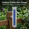 Outdoor Plastic Rain Gauge Precision Weather Resistant Measuring Tool For Garden And Agriculture Use