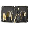 THREE SEVEN Black Gold Business 11-Piece Manicure Set