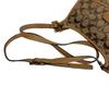 Coach 10567 Turn Lock Signature Canvas Shoulder Bag Brown Canvas Women Used