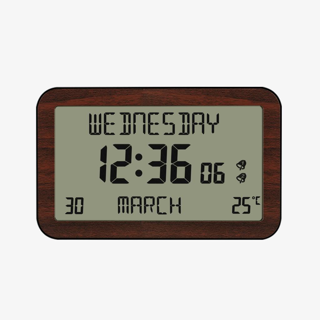 Alarm Clocks Lcd Display Desk Small Clock High-Definition Multi-Function Machine Reminders In Multiple Languages For Travel Home
