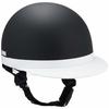 Bike Parts Center Helmet Half White Brim Mud Black Free Size (Head Circumference 57cm~59cm) 710906