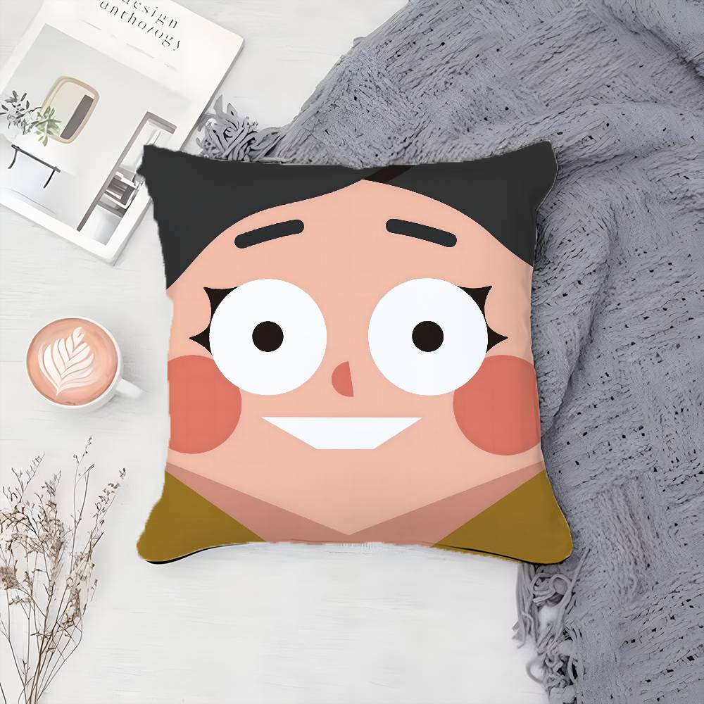 Cute Funny Abstract Character Avatar Pillow Case Printing Pillowcase Living Room Sofa Cushion Cover Bedroom Room Decor