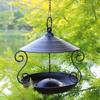 Pet Feeding Supplies Iron Bird Feeder Rainproof Hanging Bird Food Dispenser Windproof Multi-purpose Bird Water Bowl Courtyard