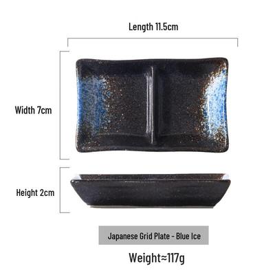 Japanese Style Ceramic Divided Sauce Dish