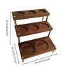 Espresso Tamping Stand Space-Saving Coffee Tool Holder Wood for Café, Baristas