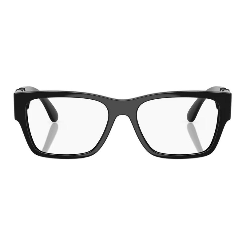 Versace Temple design, injection molding, rectangular, optical frame, same style for men and women, black 16348104 VE3368U-Black 55