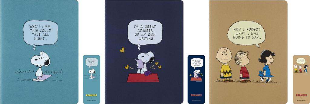 Moleskine Peanuts Cahier Notebook Assortment Set of 3, XL Size (19cm X 25cm) LEPECH41ACBND