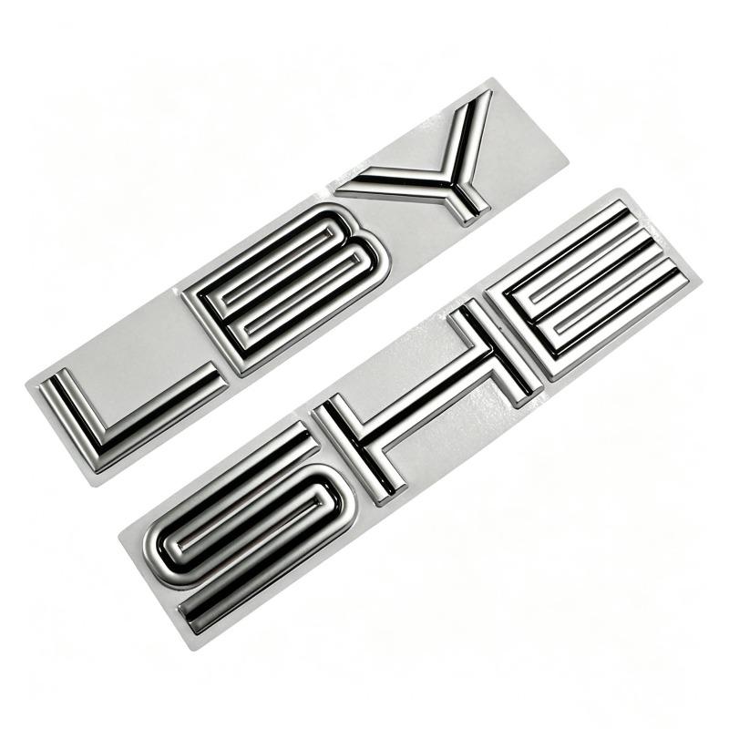 Suitable for SHELBY English nose cover car logo GT modification personalized 3D three-dimensional car sticker