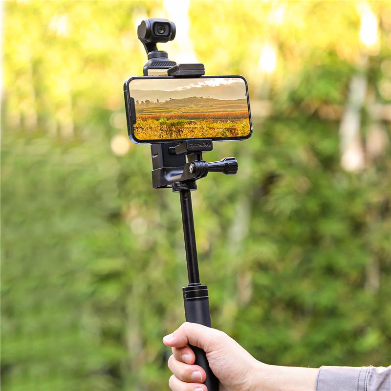 Frame Smartphone Holder For OSMO Pocket 3 Cold Shoe Mount Foldable 1/4 Screw Adapter For DJI OSMO Pocket 3 Camera Accessories