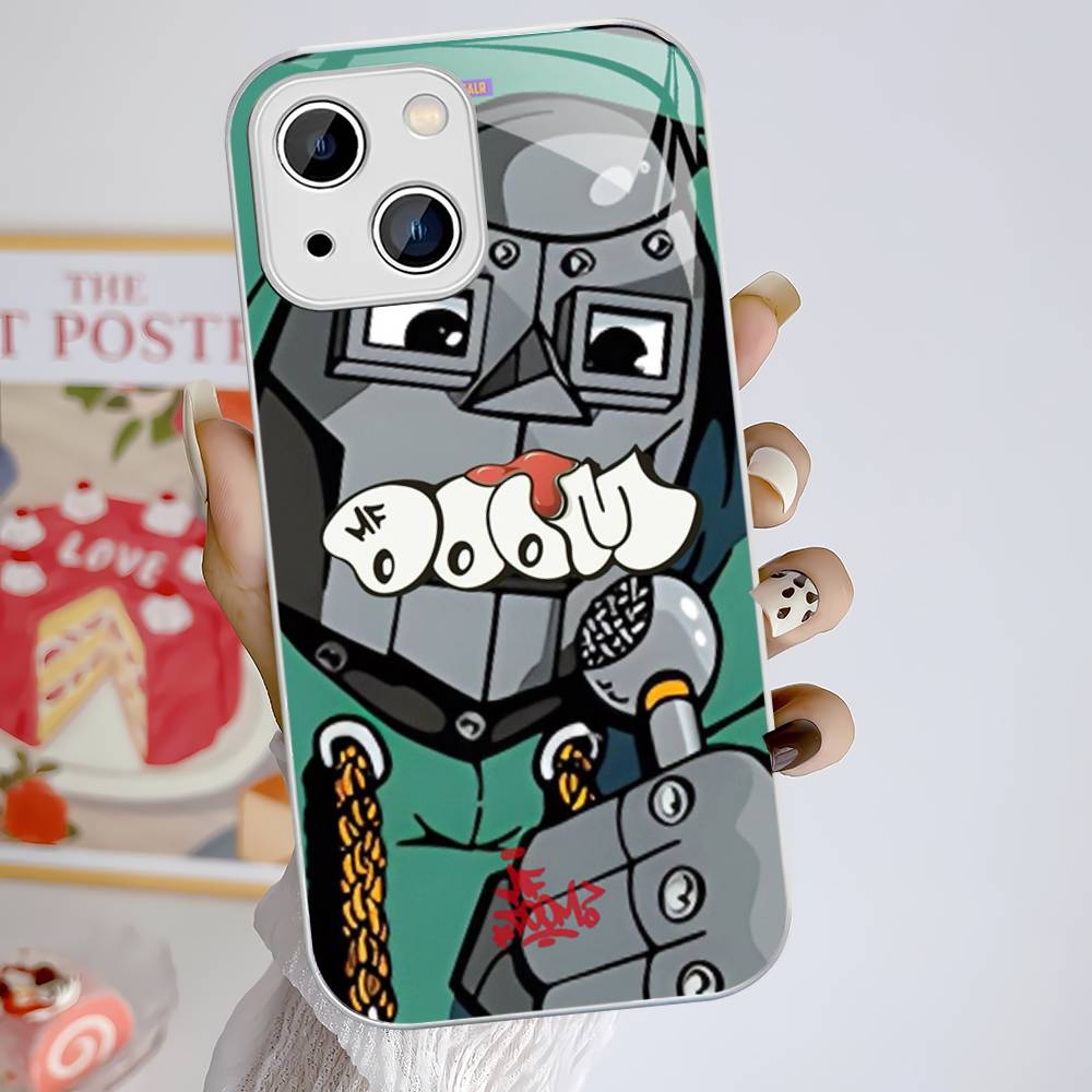 MF-DOOM Rapper Tempered Glass For Iphone 14 13 12 11 Pro Mini XS MAX 14Plus X XS XR Fundas