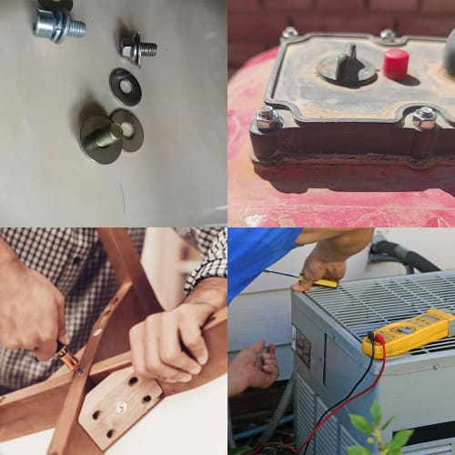 ESJNNK 304 Stainless Steel Large Washer, M6, Inner Diameter 6mm, Outer Diameter 20mm, Thickness 1mm (M6)