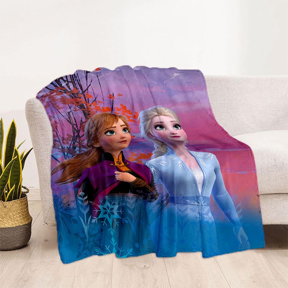 Frozen Friends Adventure Blanket Durable Comfort Suitable for Bedding Bed Livingroom Four Seasons Multipurpose Playful Design