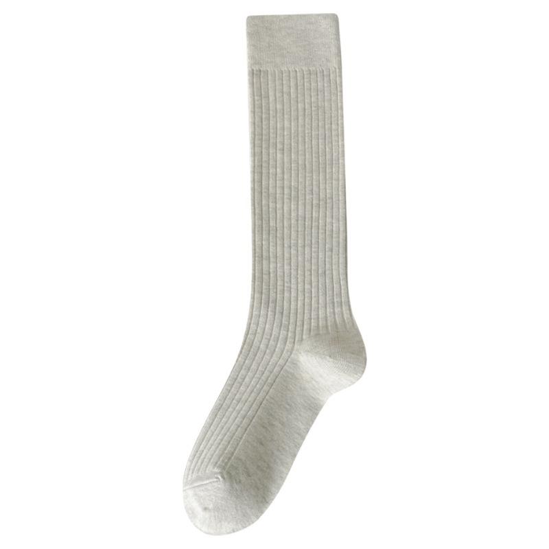 5 Pairs of Women Simple Pure Color Casual Take A Calf Socks