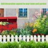 6pcs Garden Fence with 12 Ground Sockets - Decorative Garden Edge, Lawn Edge and Flower Bed Barrier - Ideal Choice for Wedding and Home Decoration