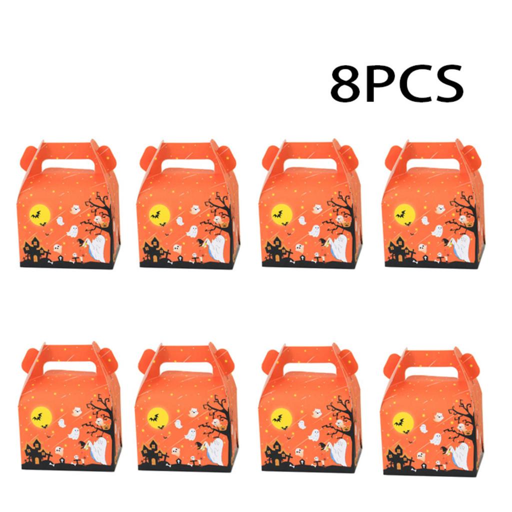 Halloween Colorful Candy Box Biscuit Funny Cookie Packaging Box Trick Or Treat Happy Halloween Supplies