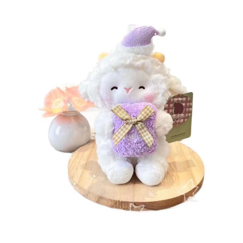 Plush Sheep Nighttime Soft Toy With Pp Cotton Filling For Childrens Bedtime Gift