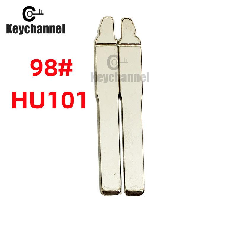 10PCS/LOT Original Car Key Blade HU101 Folding Flip Remote Blank Replacement Fob Shell Blade for Ford Focus NO.98 Remote Blade