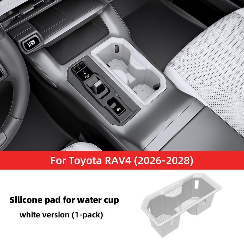 4pcs For Toyota RAV4 2026 2027 2028 Silicone Door Handle Storage Tray Box Car Door Inner Handle Pocket Organizer Accessories