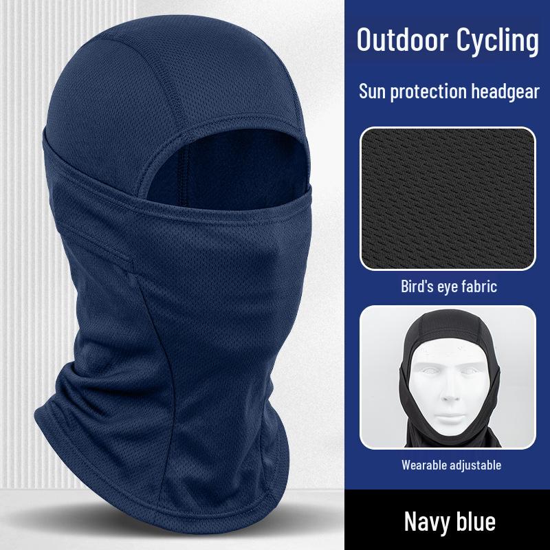 Quick-Dry Multifunctional Summer Cycling Face Mask: Breathable, Sun-Protective, Ice Silk Balaclava & Headband