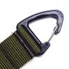 Dual Point Triangle Webbing Backpack Hook with Carabiner Clips for Outdoor Gear Attachment Hiking Camping Utility Strap
