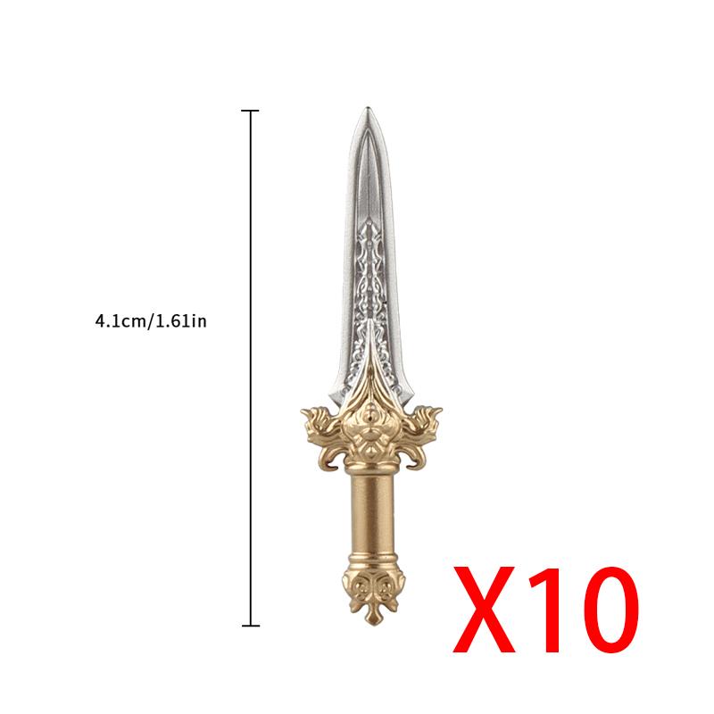 MOC Medieval Weapon Accessories for Building Blocks - Sword Shield Bow Axe Hammer Spear Gun Set