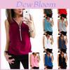Fashion Women Summer Vest Top Featuring Stylish Sleeveless Design And Comfortable Chiffon Fabric