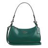 Teri 25 Logo Zip Closure Calfskin Crossbody Shoulder Bag Medium Women's Emerald