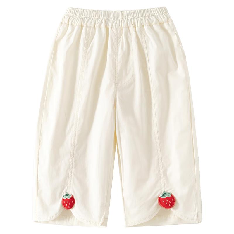 Banxidi Girls 2025 Summer Thin Casual Straight Pants 90