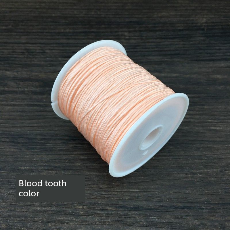 

Encrypted No. 72 Jade Thread Hand-Woven Red Line Necklace Rope Bracelet Carrying Strap DIY Material TikTok Same Style Red Rope Blood tooth color