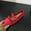 Shoes flat shoes ballet shoes French bow Mary Jane shoes 2025 early spring women's shoes with skirts soft-soled single shoes