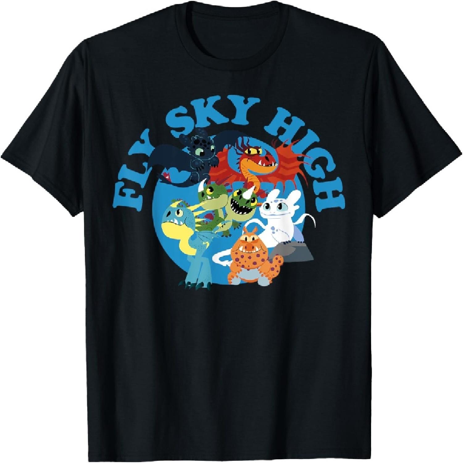 How to Train Your Dragon 3 Hidden World Sky High T-Shirt XXXXXL разноцветный