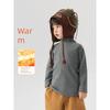Right European Style Boys' Half-High Collar Base Layer Shirt 2025 Winter New Baby Inner Wear Warm Long-Sleeve T-Shirt Children's Clothing